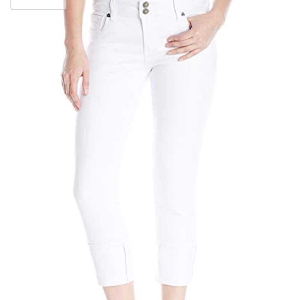 KUT Kloth Straight-Leg Cropped Jean Optic White 12
